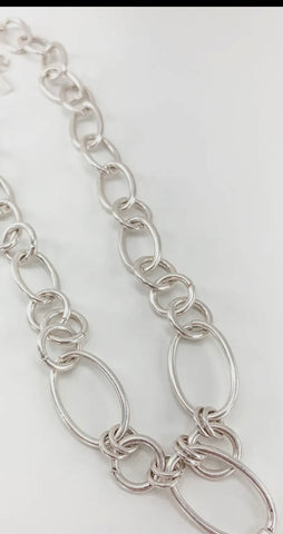 Chunky Silver Link Chain Necklace