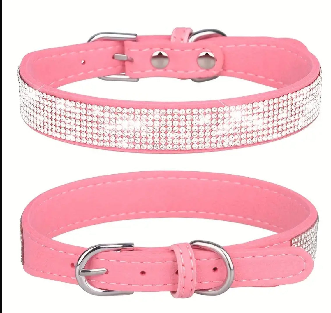 Rhinestone dog collar