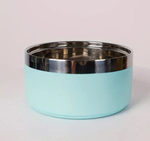 Stainless steel dog bowl