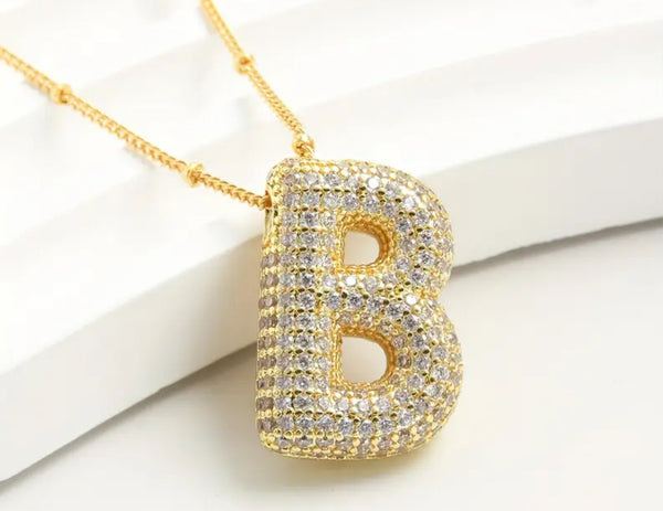 Bubble Initial Necklaces