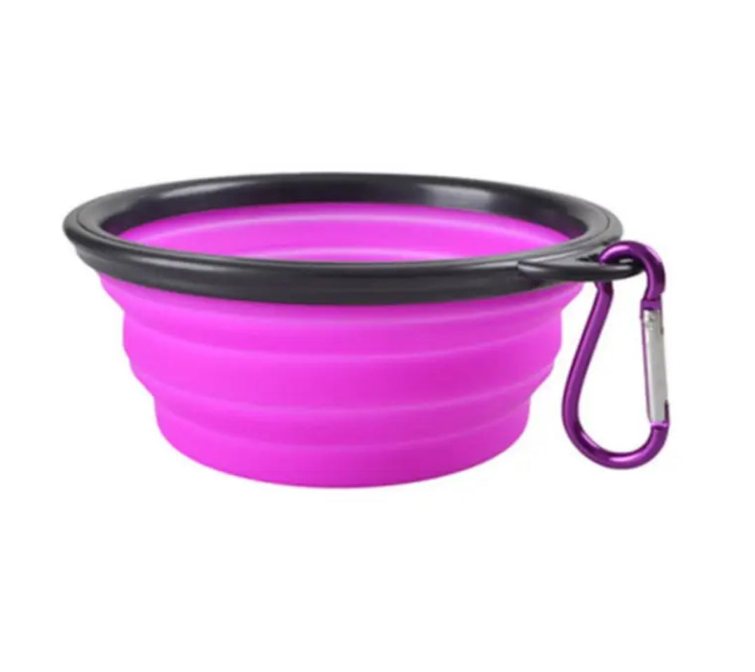 Collapsable travel dog bowl (4 colors)