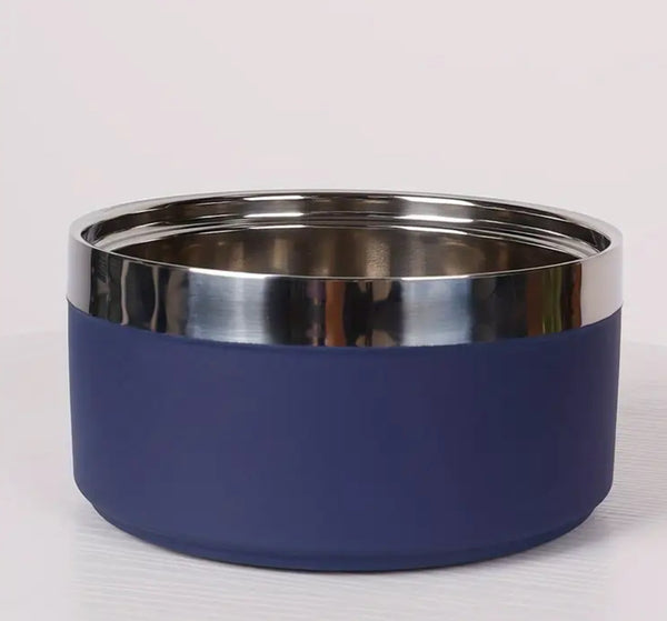 Stainless steel dog bowl