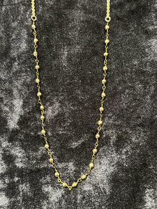 20" Gold Chain with Vintage Beadeds