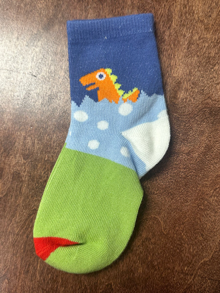 Boy's Dino Theme Socks (5 styles)