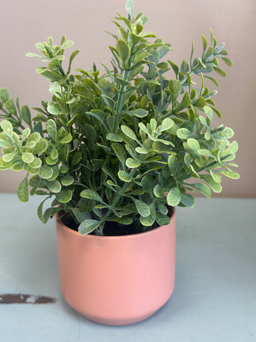 Small Terracotta Pot with Artificial Greenery