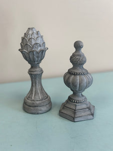 Decorative Resin Finials Tabletop Decor (2 Styles)