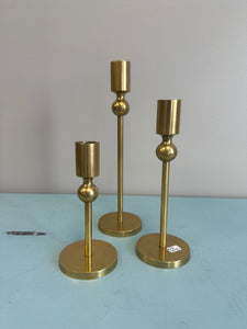 Skinny Gold Candle Holders Set