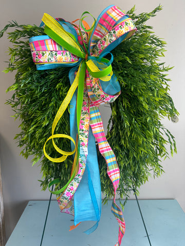 Large Spring Wreath Bow