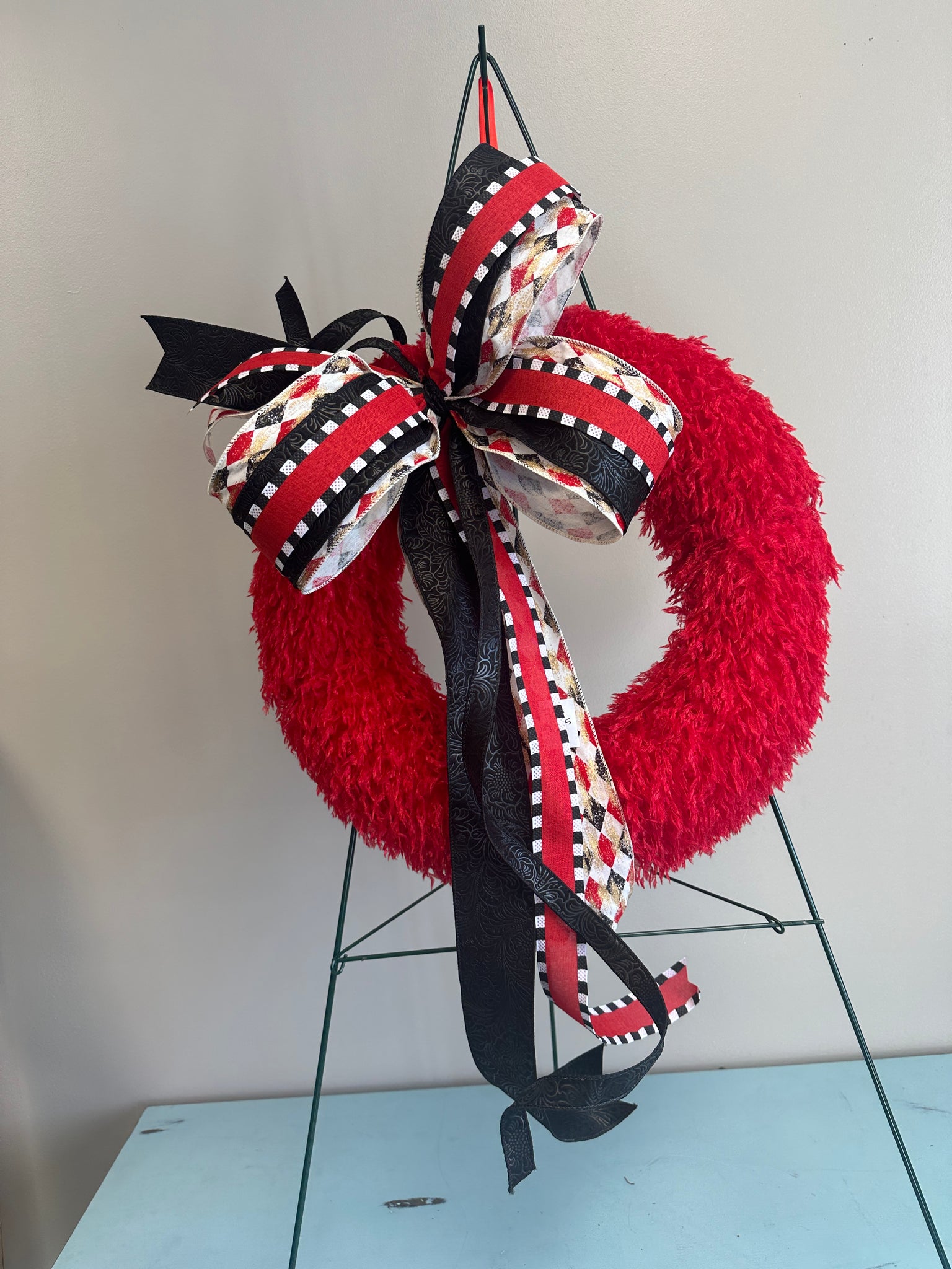 Red Round Wreath