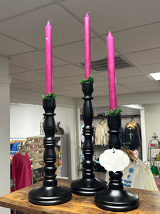 Dark Pink Taper Candles