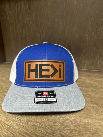 He is Greater Than I Royal Blue, White and Grey Flat Bill Hat