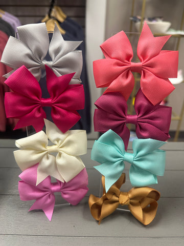 Large Girl's Clip On Hair Bows