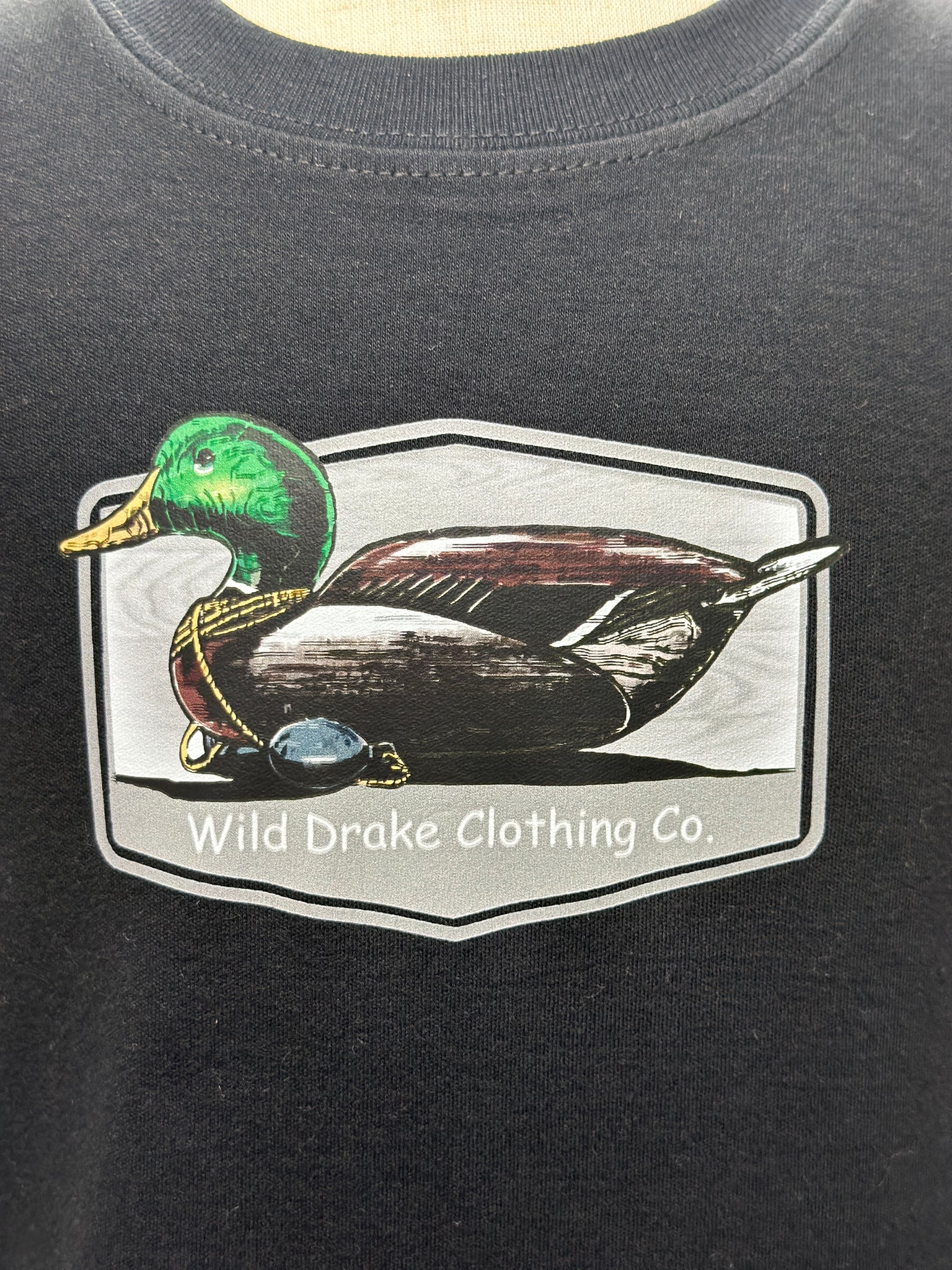 Boy's Black Duck Decoy Short Sleeve T-Shirt