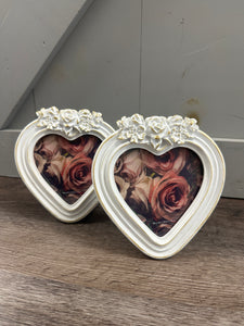 Wedding Bliss Heart Shaped 4 x 4 Picture Frame