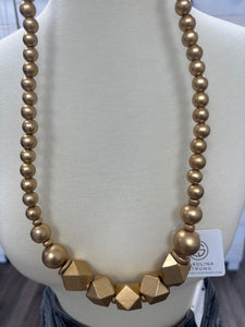 Carolina Strung The Sadie Gold Beaded Necklace