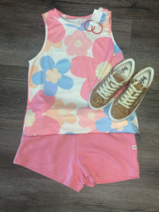 Retro Floral Tank Top