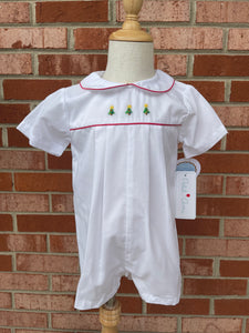 Christmas Embroidered Romper