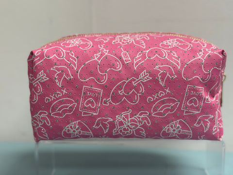 Flying Hearts Makeup Bag