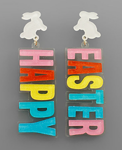 Acrylic Easter Earrings