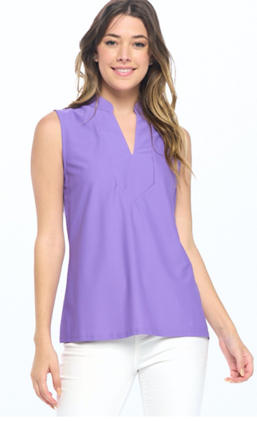 Aryeh Sleeveless Top (2 colors, S-XL)