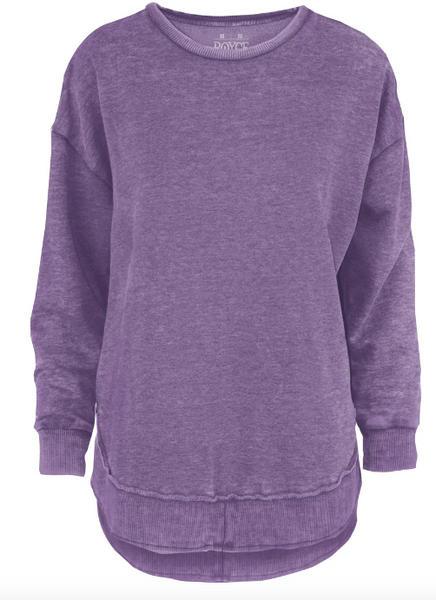 Purple Melange Moon Lover Sweatshirt