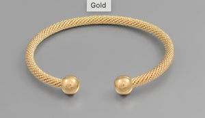 Satin Gold Cuff Bracelet