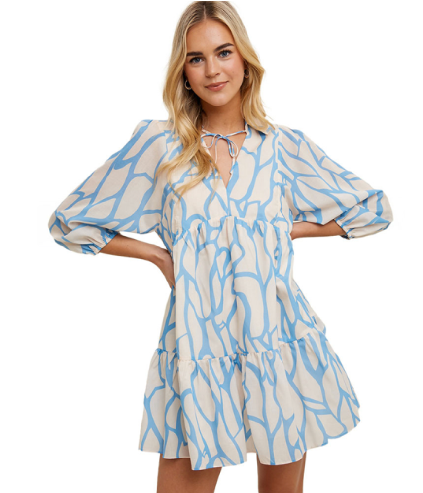 Blue Abstract Dress Wishlist