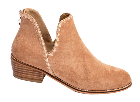 Corky's Spice It Up Camel Fuax Suede Bootie