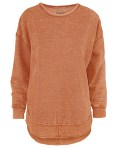 Burnt Orange Melange Moon Lover Sweatshirt