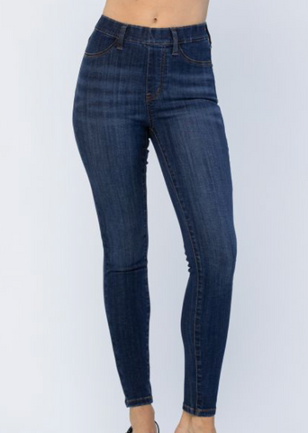 Judy Blue High Waist Patch Pocket Pull-Up Skinny Jeans