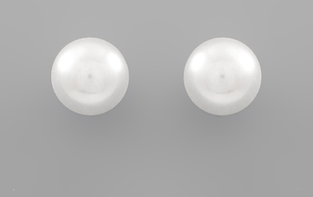 14mm Pearl Stud Earrings