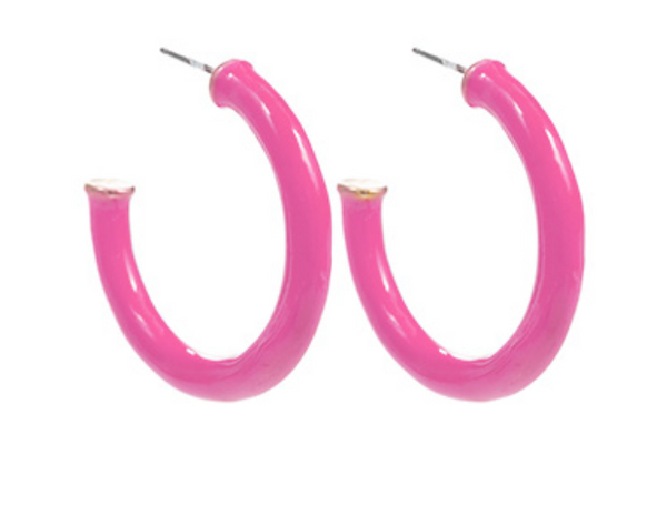 30mm Color Coated Metal Hoops (2 colors)