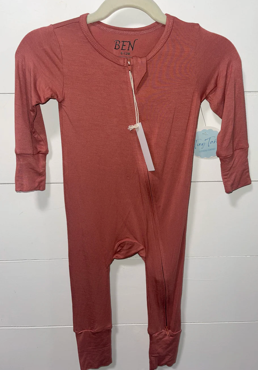 Salmon Bamboo Romper