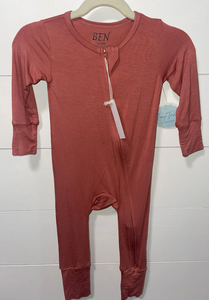 Salmon Bamboo Romper