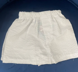 White Seersucker Shorts