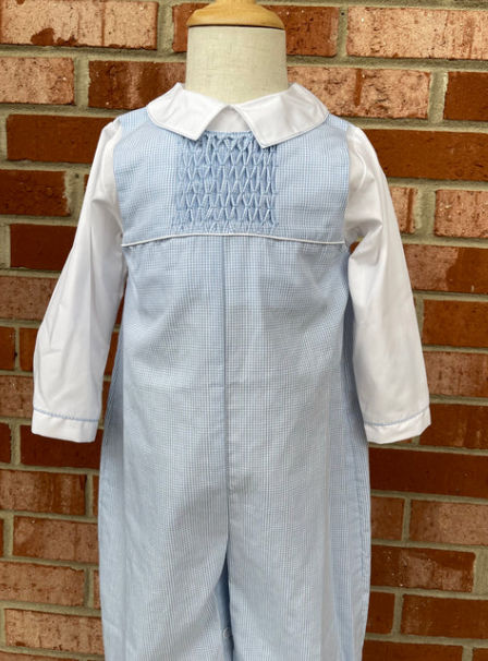 Blue Smocked Longall