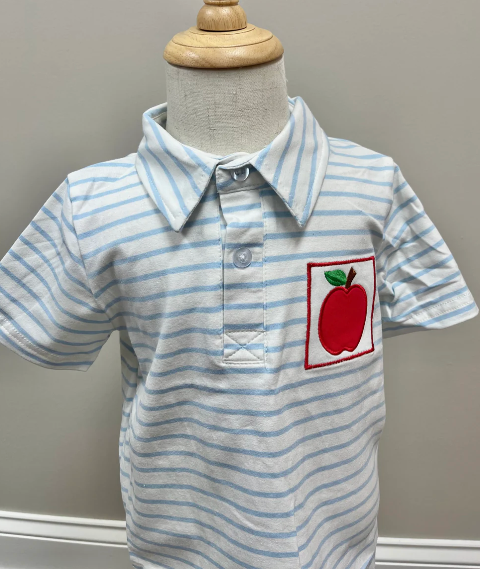 Striped Apple Collared Shirt