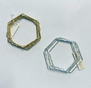 Octagon Bangle Bracelet Set-2 COLORS