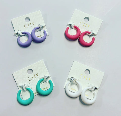 Pastel Mini Hoops-4 Colors