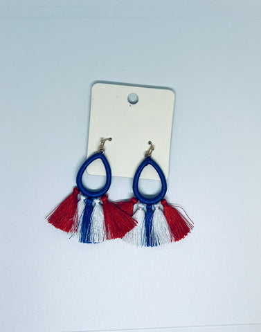 USA Tassel Earrings