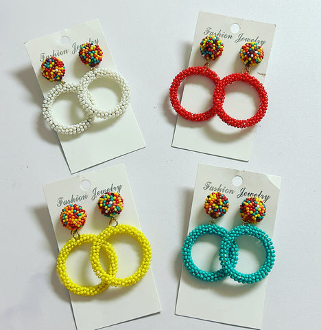 Colorful Beaded Earrings